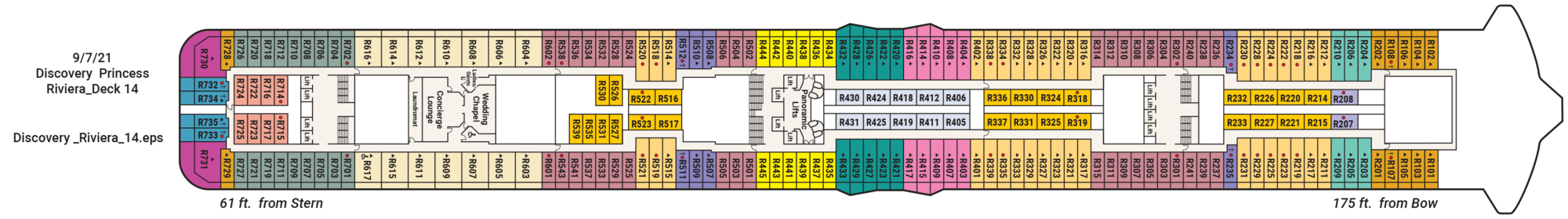 Deck 14 - Riviera plan